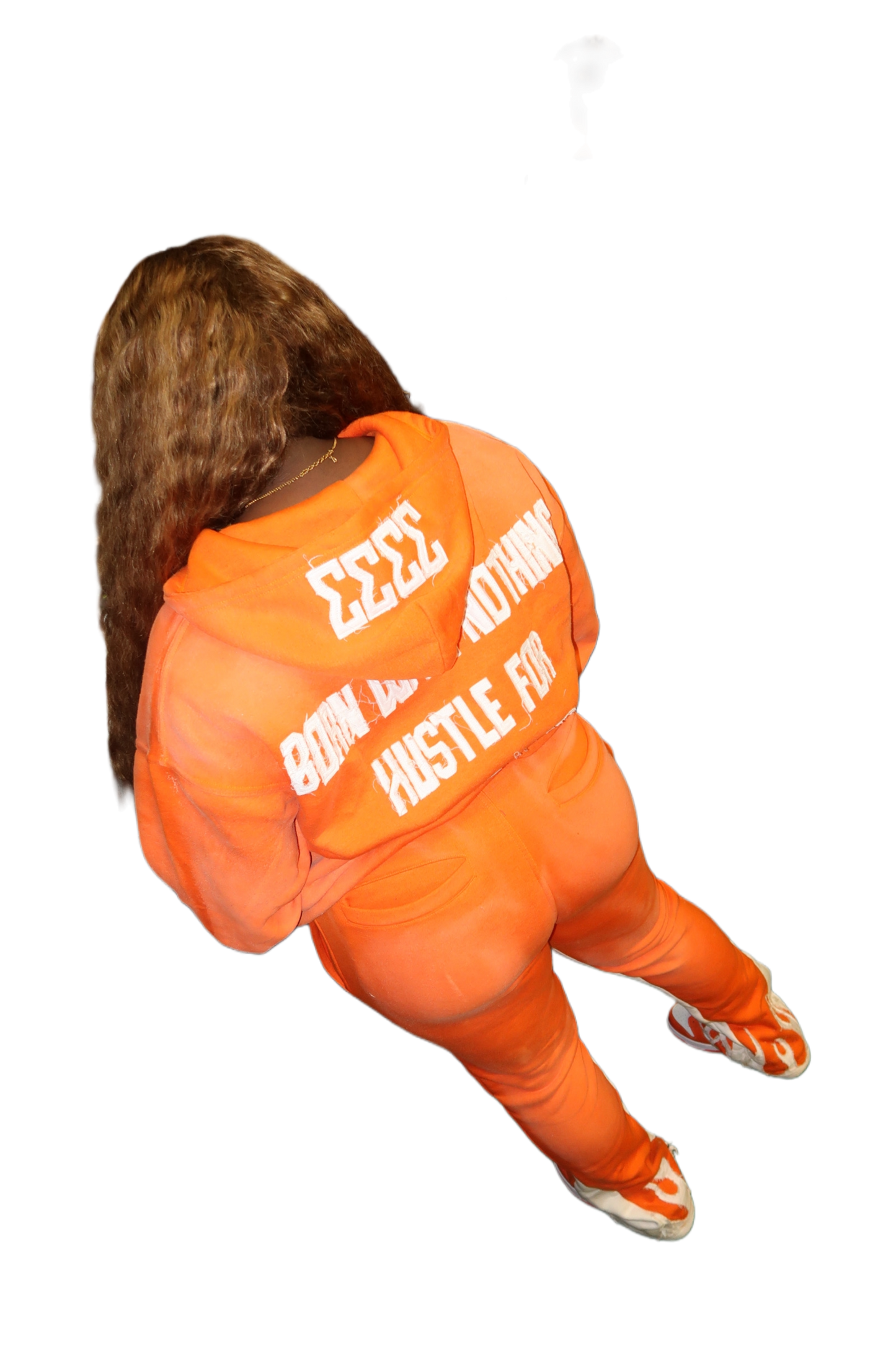 Orange Hustle flare set🔥