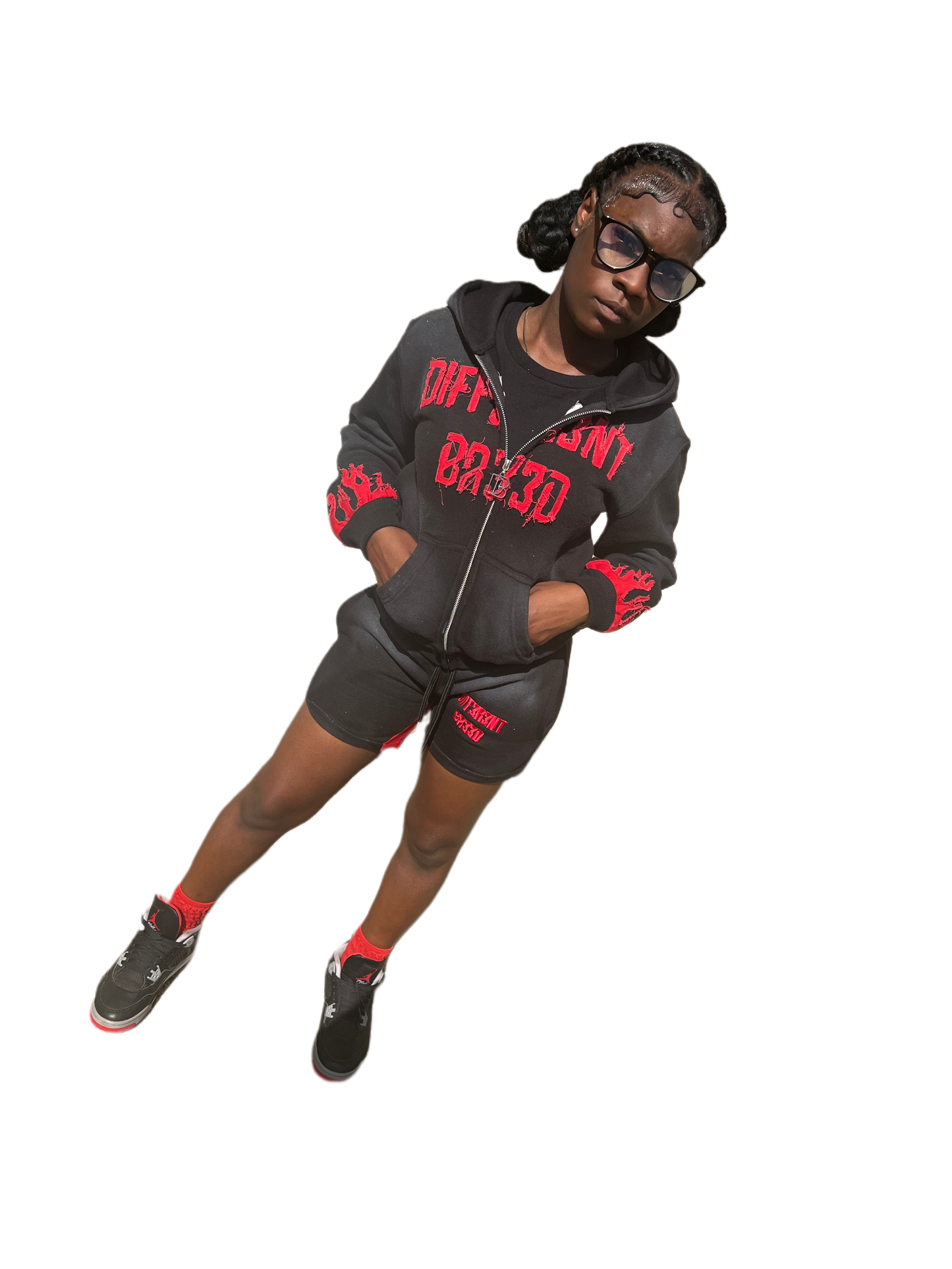KIDS (Red &Black) shorts set