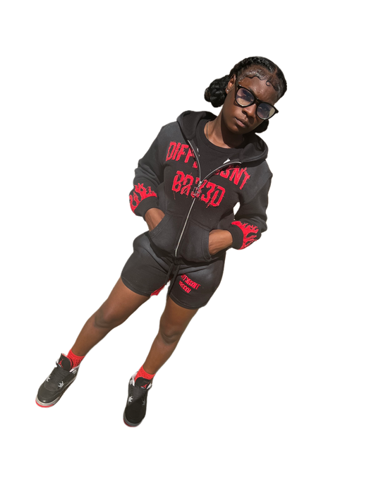 KIDS (Red &Black) shorts set