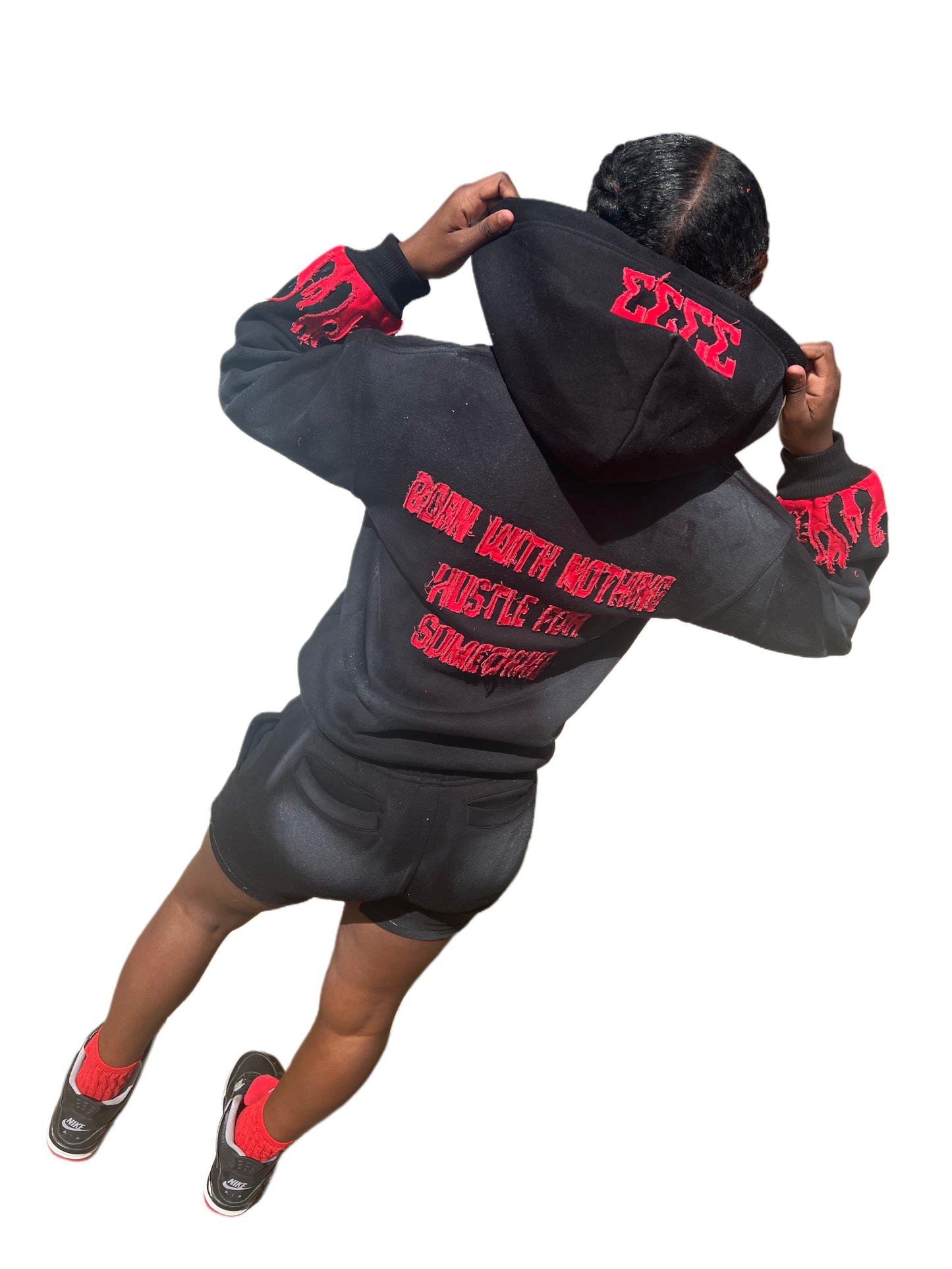 KIDS (Red &Black) shorts set