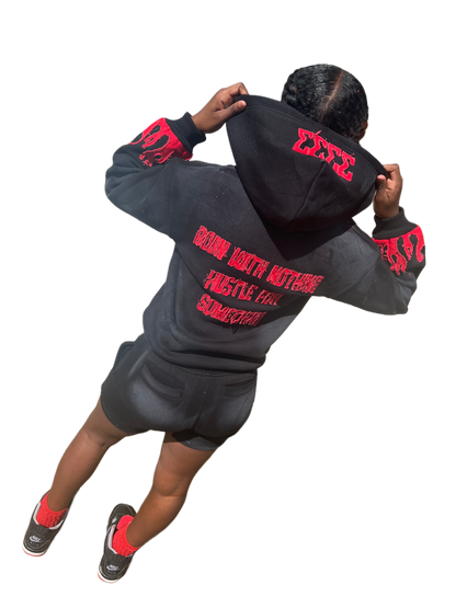 KIDS (Red &Black) shorts set