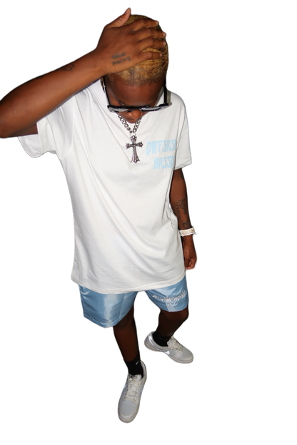 Blue short set
