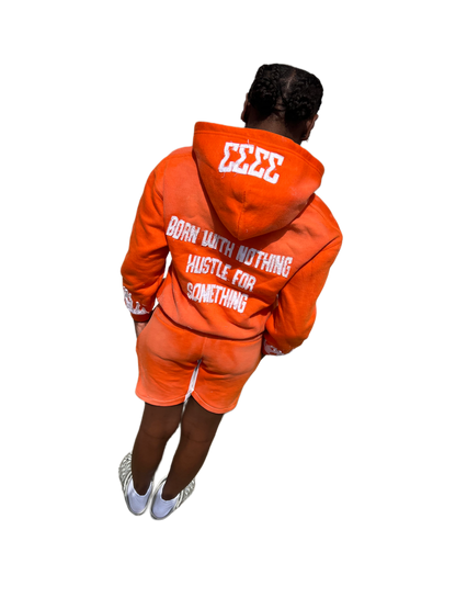 KIDZ(orange & white) shorts sets